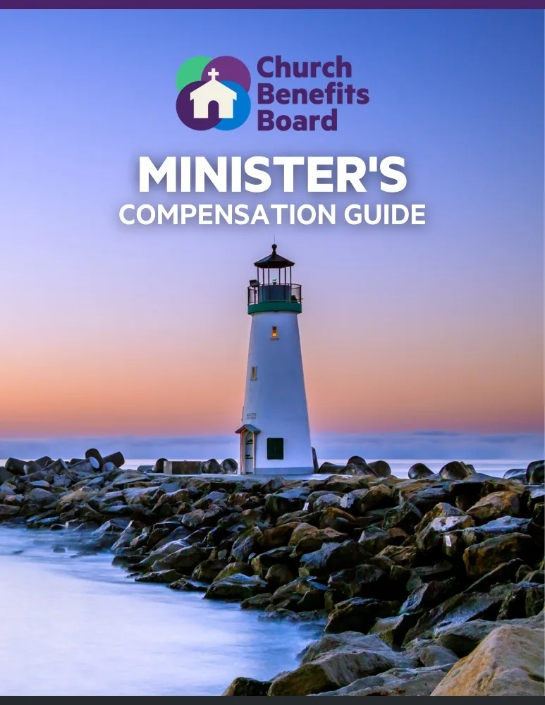 Minister's Compensation Guide cover featuring a lighthouse
